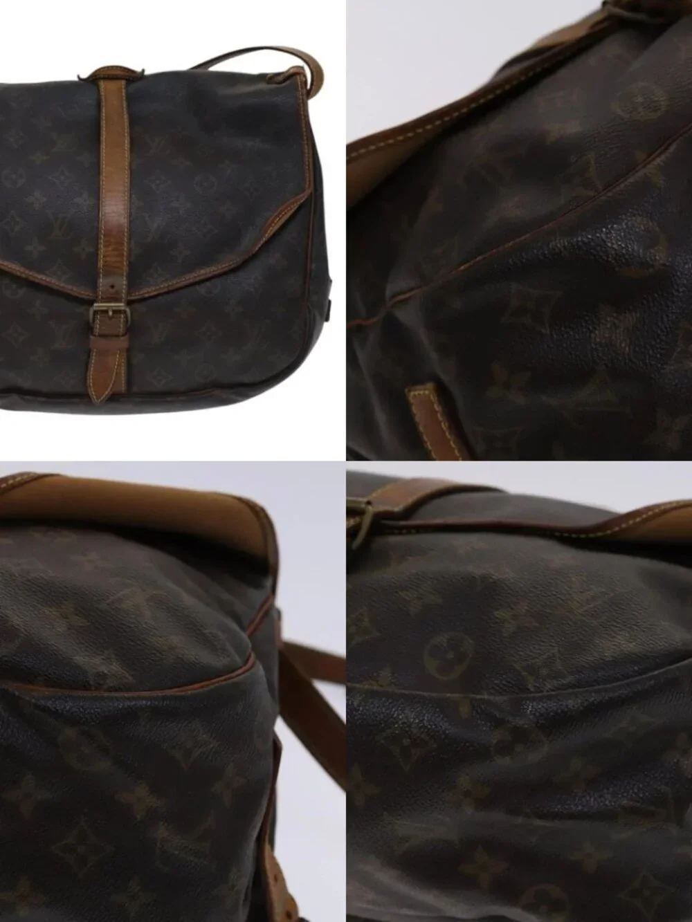 LOUIS VUITTON Monogram Saumur 35 Shoulder Bag M42254 LV Auth hk2284 - Picture 15 of 15